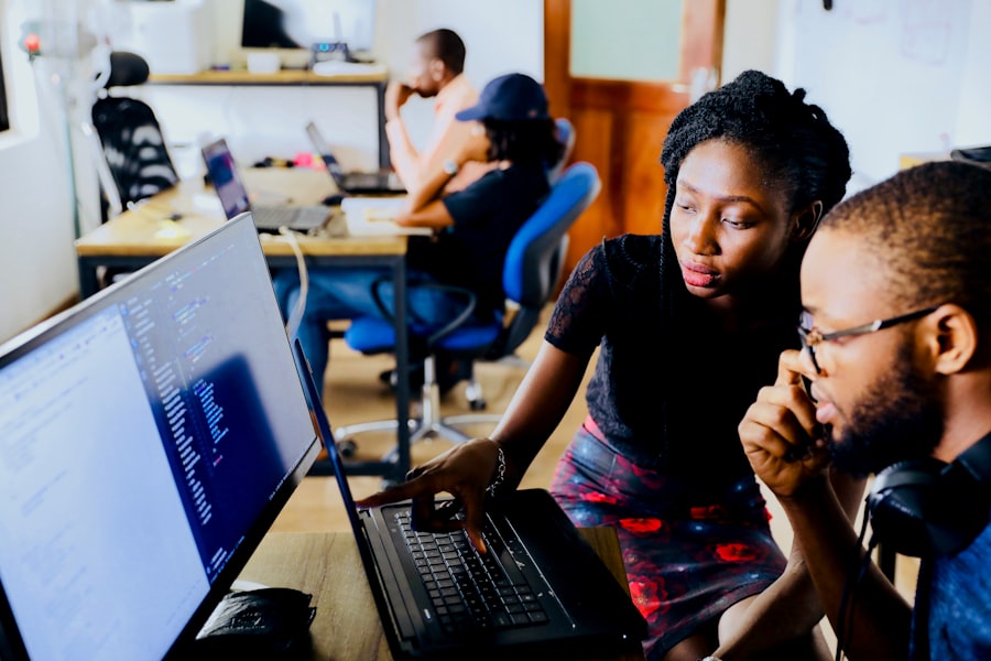 Developers pair programming